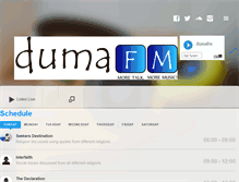 Tablet Screenshot of dumafm.co.bw